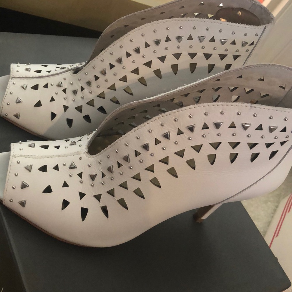 Vince Camuto Ivory Soft Calf Booties